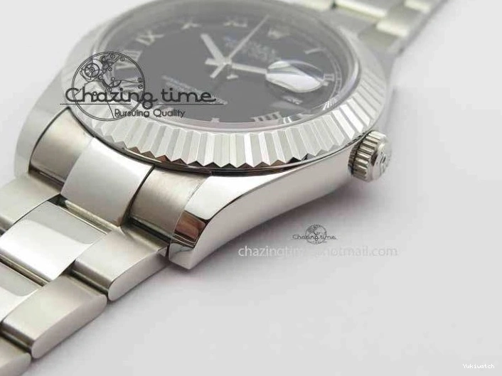 SS Maker Dial Roman On 41mm Edition SS Markers Black SA3136 BP II DateJust Bracelet Best 0327